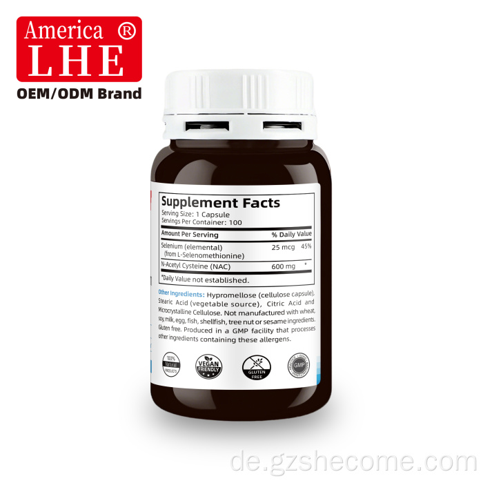 Heißverkaufs NAC Supplement Support Immunsystemfunktion